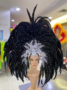 Da NeeNa H794 Dancing Flower Crystal Vegas Dance Showgirl Pageant Headdress