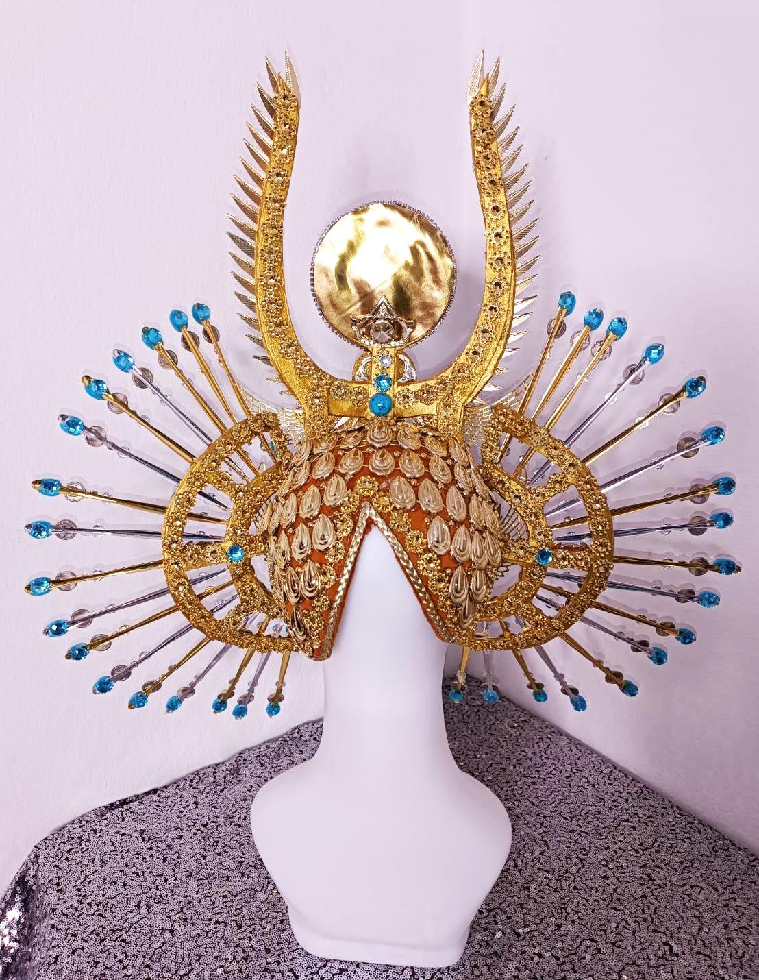 Da NeeNa H1133 Snake War Prince Parade Showgirl Crystal Headdress