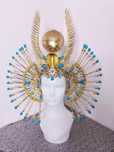 Da NeeNa H1133 Snake War Prince Parade Showgirl Crystal Headdress