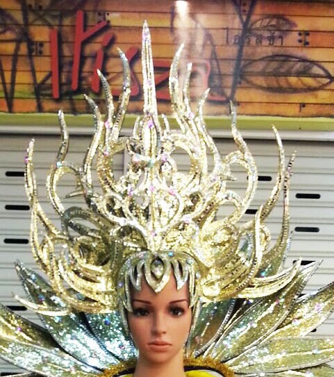 Da NeeNa C726 Forest Warrior Crystal Dance Vegas Showgirl Pageant Headdress