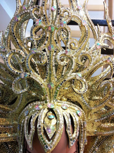 Da NeeNa C726 Forest Warrior Crystal Dance Vegas Showgirl Pageant Headdress