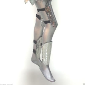 Da NeeNa Robot Vegas Roman Armor Lady Gaga Man Woman Mirror Thigh Leg Guards