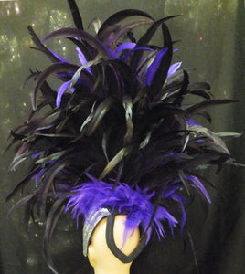 Da NeeNa H070 Feather Vegas Showgirl Cabaret Dance Burlesque headdress