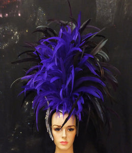 Da NeeNa H070 Feather Vegas Showgirl Cabaret Dance Burlesque headdress