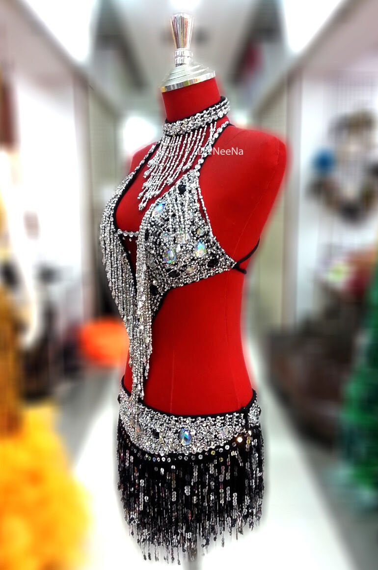 Custom Da NeeNa M678 Dancing Sexy Star Latin Tango Showgirl Vegas Stage Dress