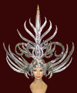 Da NeeNa H032A Veags Cabaret Devil's Pitchfork Sword Goddess King Headdress