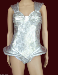 Da NeeNa T014 Mars Alien Beyonce Lady Gaga Showgilrl Costume leotard