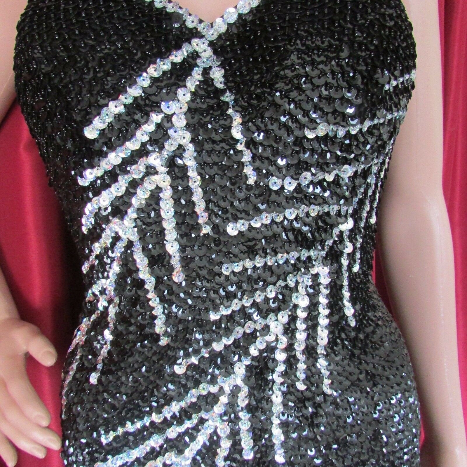 Da NeeNa R14 (Ready to ship) Branch of Tree Queen Showgirl Vegas Salsa Dance Dress L