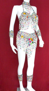 Da NeeNa MR (Ready to ship) Latin Dance Belly Drag Vegas Costume S6-M10