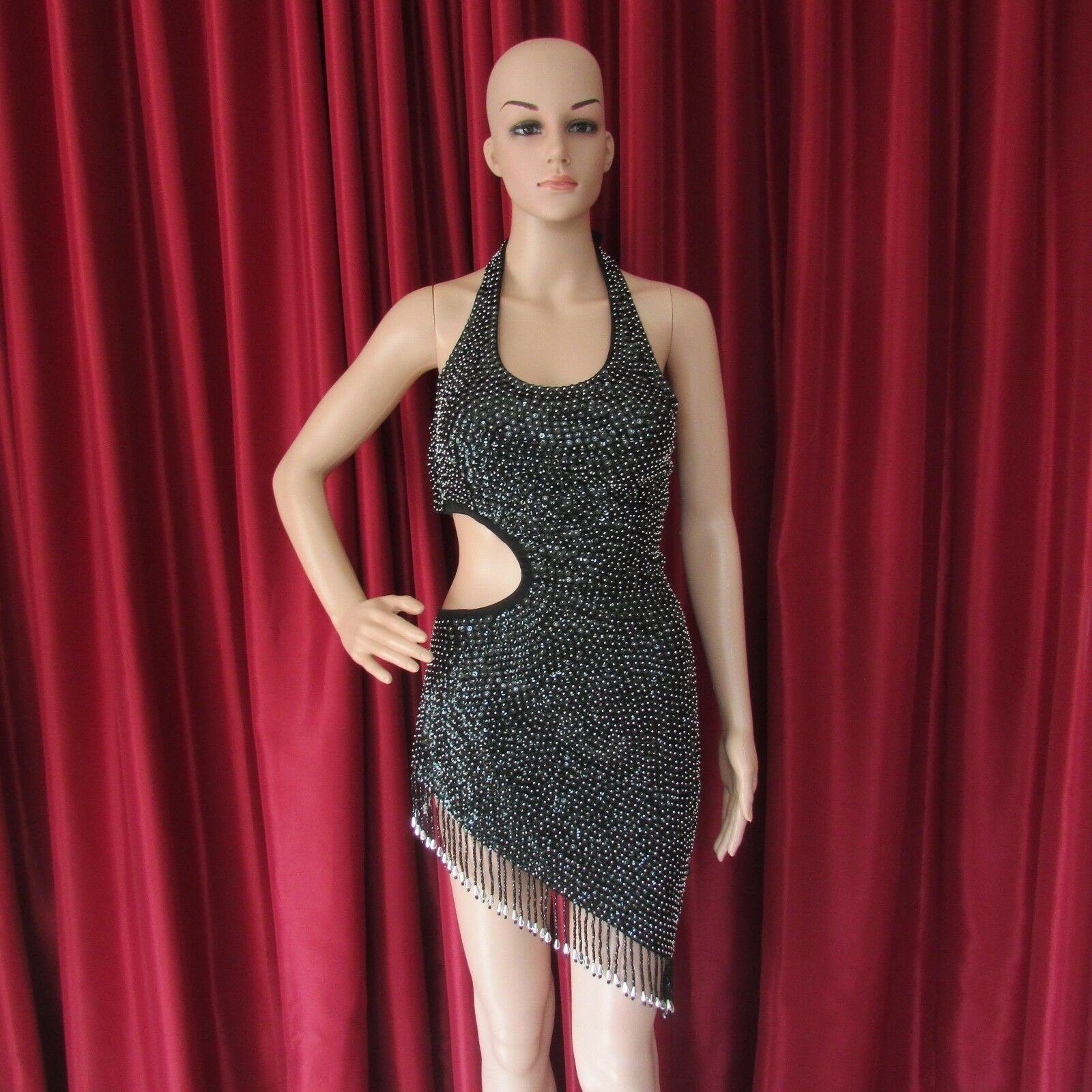 Da NeeNa R24 (Ready to ship) Star of Sky Queen Showgirl Pageant Vegas Salsa Dance Dress S