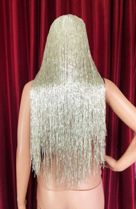 DaNeeNa WIG3 Most Cher Sexy Pageant Dance Samba Vegas Burlesque Bugle Beaded Hat Wig