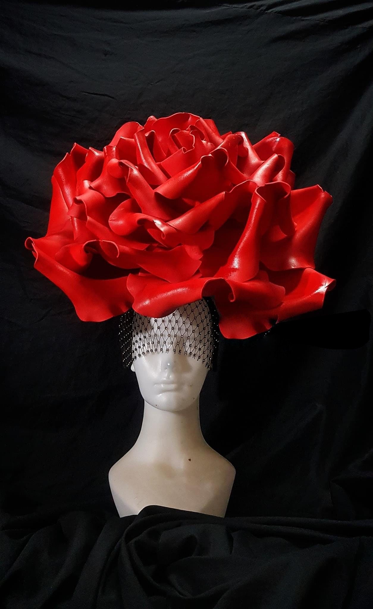 DaNeeNa H1054 Queen of Rose Pageant Vegas Drag Dance Showgirl Headdress