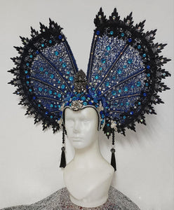 Da NeeNa H1073 The divided World of Emperor Empress Vegas Crystal Headdress