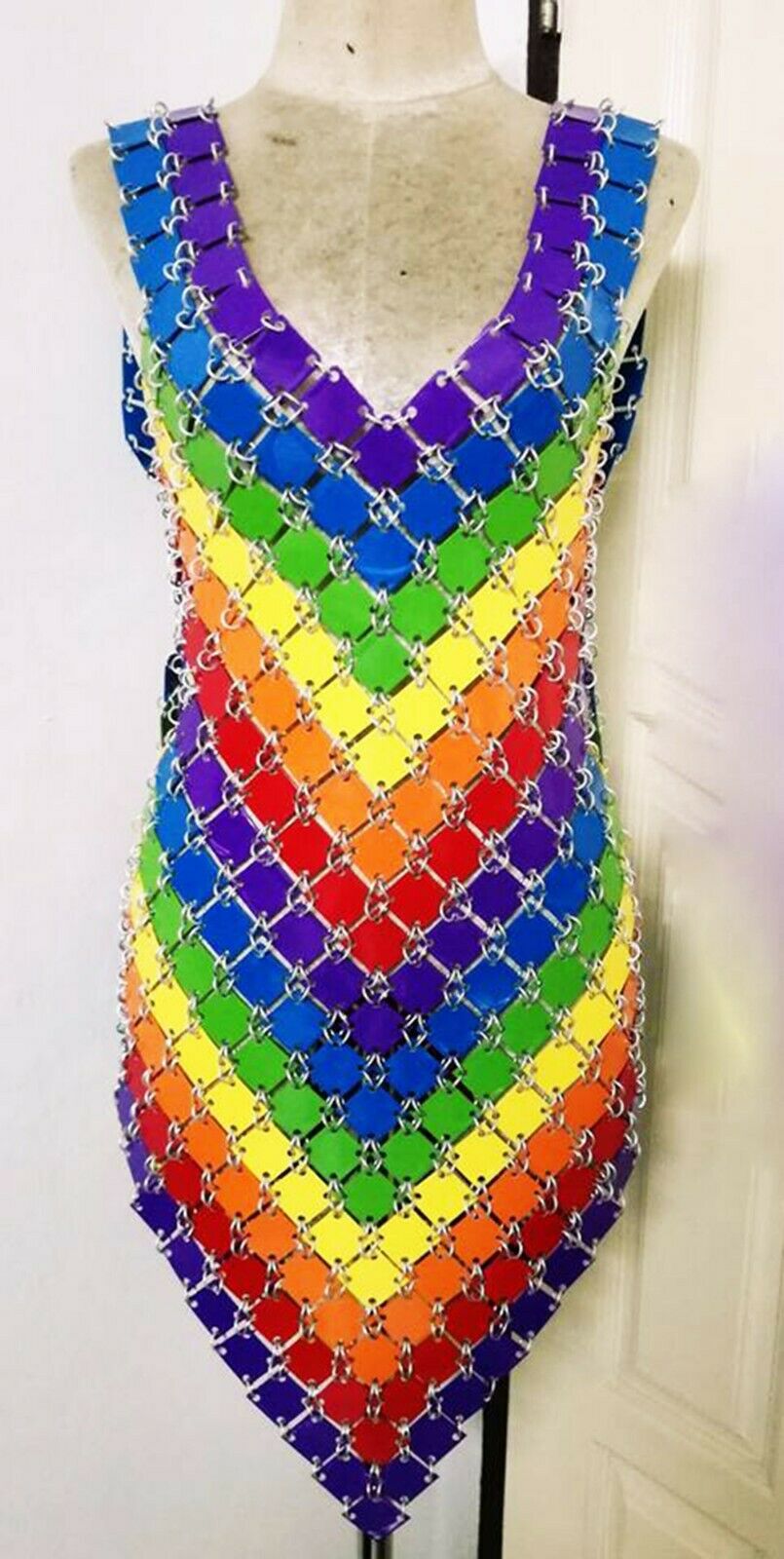 B53 Paillette-embellished PACO chainmail Dance Dress